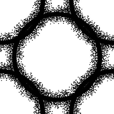 Kumaş ve tekstil için soyut noktalar çemberi oluşturan kusursuz desen 