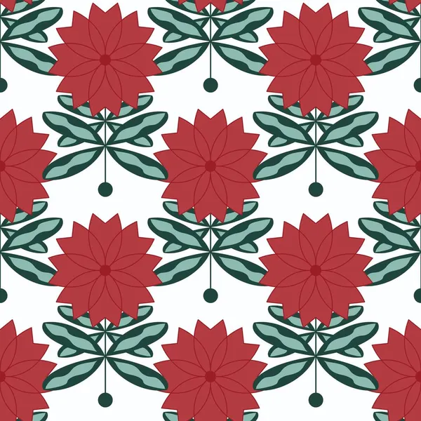 Motif floral géométrique sans couture avec fleur pour papier peint et tissus et textiles — Photo