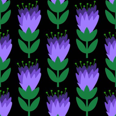 Duvar kâğıdı, kumaş ve tekstil için çiçekli Geometrik dikişsiz desen