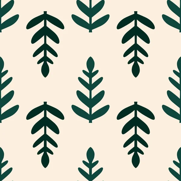 Simple seamless pattern with leaves for wallpaper and fabrics and textiles and packaging — Stock Photo, Image