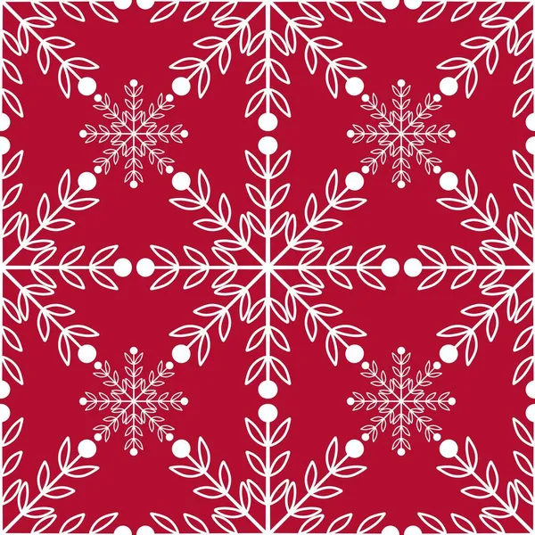 Płynny wzór zimy z płatkami śniegu do tkanin, tekstyliów i płócien — Zdjęcie stockowe