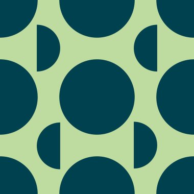 Kumaşlar, tekstil, ambalajlar, hediyeler ve kartlar için yarım daire çizerek geometrik kusursuz desen 