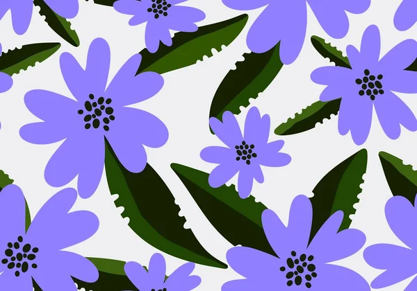 Motif floral sans couture avec fleur pour tissus et textiles et emballage — Photo