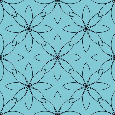 Duvar kâğıdı, kumaş ve tekstil için çiçekli Geometrik dikişsiz desen