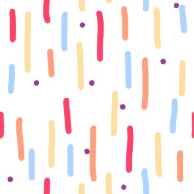 İşaretler çizgiler kumaşlar, tekstil, çarşaf, çocuklar ve mutfak için kusursuz desenler.