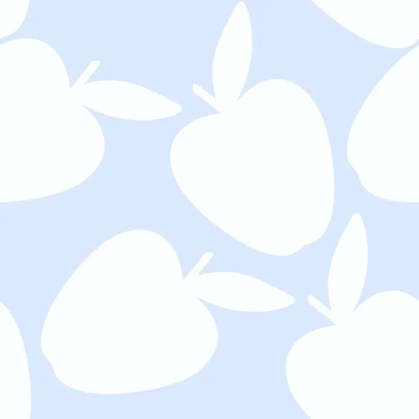 Безшовний фруктовий візерунок з яблуками для подарунків — стокове фото