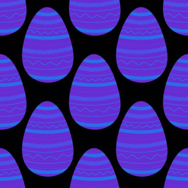 Duvar kağıdı, kumaş, tekstil, ambalaj ve hediyeler için yumurtaları olan paskalya pürüzsüz deseni. 