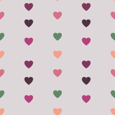 Kartpostallar, hediyeler ve kartpostallar için kalpleri olan kusursuz sevgililer günü desenleri. 