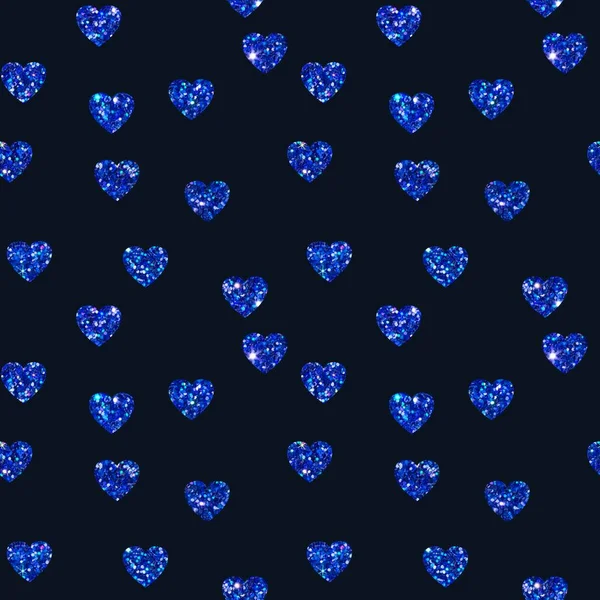 Glitter seamless valentines hearts pattern for fabrics and textiles and packaging and gifts and cards and linens — Stock Photo, Image