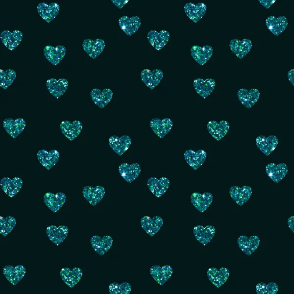 Glitter seamless valentines hearts pattern for fabrics and textiles and packaging and gifts and cards and linens — Stock Photo, Image