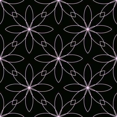 Duvar kâğıdı, kumaş ve tekstil için çiçekli Geometrik dikişsiz desen