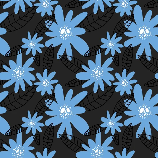 Patrón floral sin costuras con flores para telas y textiles —  Fotos de Stock