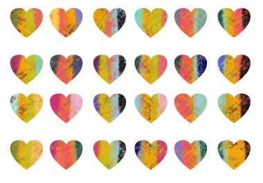 Kartpostallar, hediyeler ve kartlar için sevgililer günü kartı ayarlayın. 