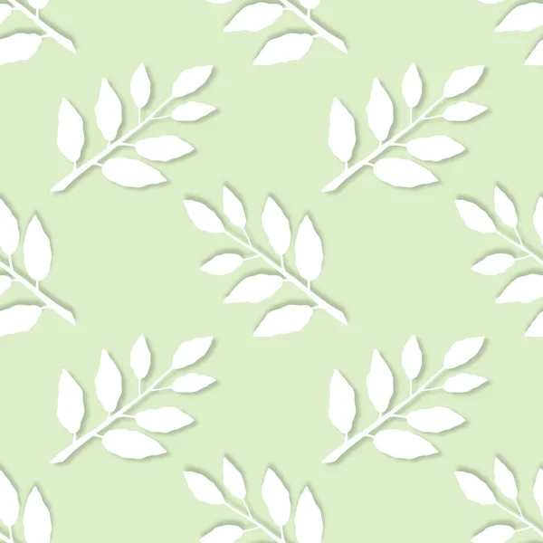 Seamless pattern with leaves for fabrics and textiles — Stock Photo, Image