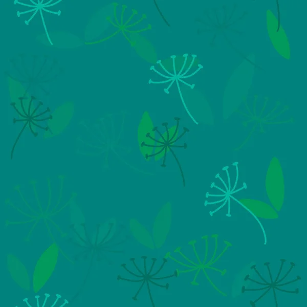 Бесшовный цветочный узор с одуванчиком на заднем плане для тканей и текстиля — стоковое фото