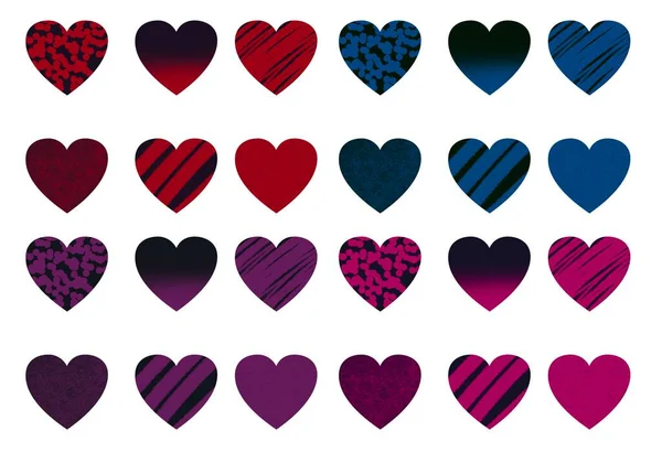 Seamless valentines pattern with hearts for postcard and gifts and cards — Stock Photo, Image