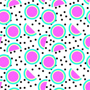 Kumaş ve tekstil için karpuz desenli kusursuz desen 