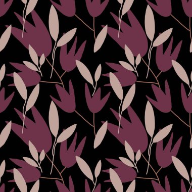 Kumaş ve tekstil için çiçeklerle kusursuz desen