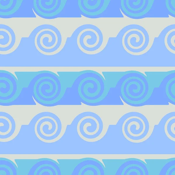 Płynny wzór ze spiralą do tkanin i tekstyliów, opakowań, prezentów, kart i pościeli — Zdjęcie stockowe