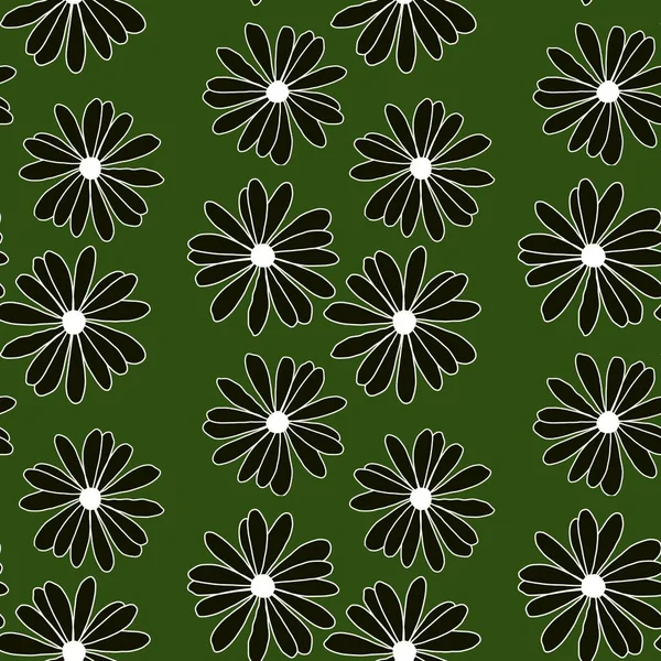 Nahtloses Muster mit Blumen für Stoffe und Textilien — Stockfoto