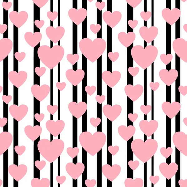 Kartpostallar, hediyeler ve kartpostallar için kalpleri olan kusursuz sevgililer günü desenleri. 