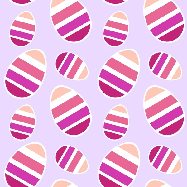 Påskens sømløse mønster med egg til tapeter og tekstiler og emballasje og gaver – stockfoto