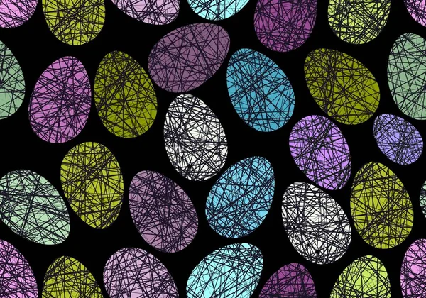 Duvar kağıdı, kumaş, tekstil, ambalaj ve hediyeler için yumurtaları olan paskalya pürüzsüz deseni. 