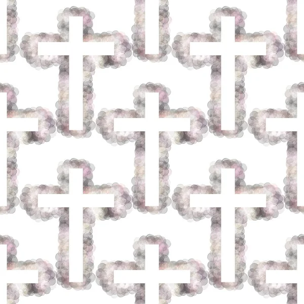 Płynny wzór z krzyżem do tkanin i tekstyliów, pościeli, prezentów i kart — Zdjęcie stockowe