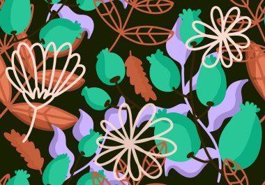 Kumaş, tekstil ve ambalaj için çiçek desenli çiçek deseni 