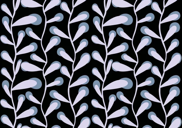 Sömlöst mönster med blad för tyger och textilier — Stockfoto