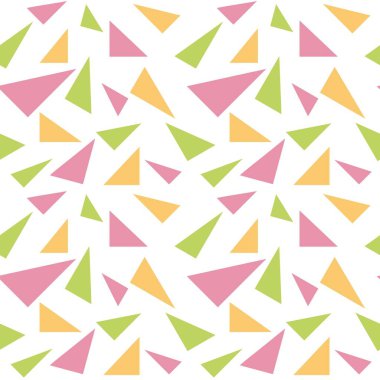 Kumaşlar, tekstil, ambalaj ve hediyeler için renklendirilmiş, pürüzsüz üçgen desen 