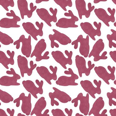 Duvar kağıtları, kumaşlar, tekstil ve çarşaflar ve ambalaj kağıtları için tavşanlı paskalya deseni. 