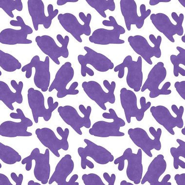 Duvar kağıtları, kumaşlar, tekstil ve çarşaflar ve ambalaj kağıtları için tavşanlı paskalya deseni. 