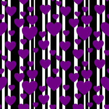 Kartpostallar, hediyeler ve kartpostallar için kalpleri olan kusursuz sevgililer günü desenleri. 