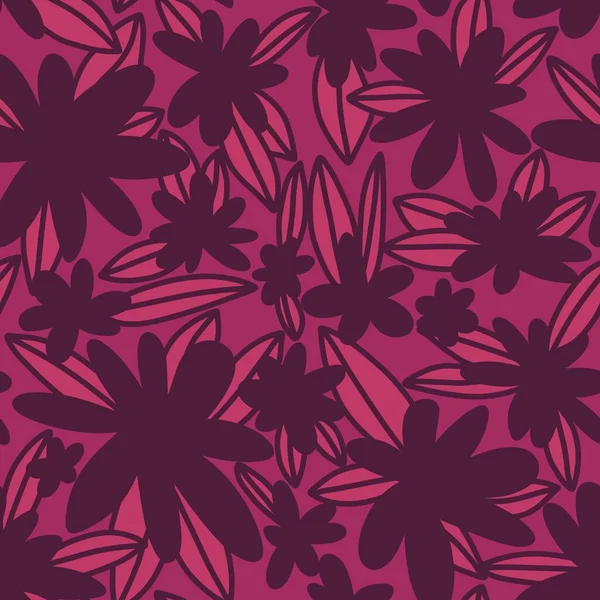 Eenvoudig bloemen naadloos patroon met bloemen voor stoffen en kaarten en linnengoed en kinderen en inpakpapier — Stockfoto