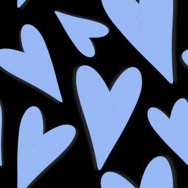 Kartpostallar, hediyeler ve kartpostallar için kalpleri olan kusursuz sevgililer günü desenleri. 