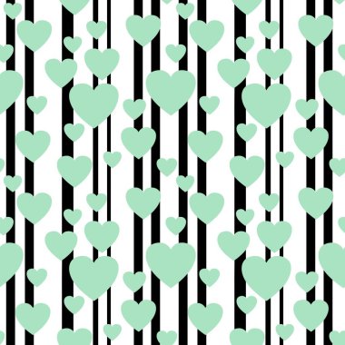 Kartpostallar, hediyeler ve kartpostallar için kalpleri olan kusursuz sevgililer günü desenleri. 