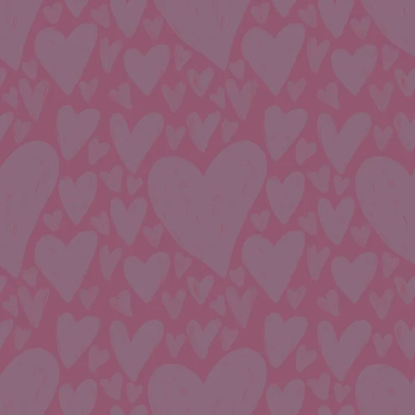 Patrón de San Valentín sin costuras con corazones para postal y regalos y tarjetas —  Fotos de Stock