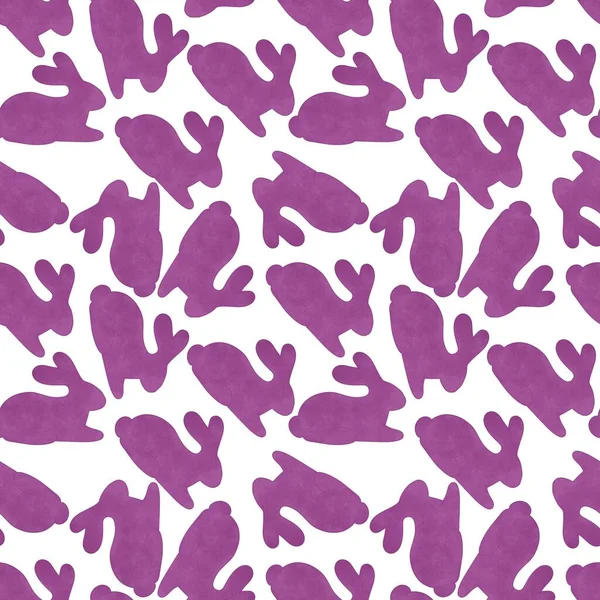 Velikonoční hladký vzor s králíkem na tapety a tkaniny a textilie a prádlo a balicí papír — Stock fotografie