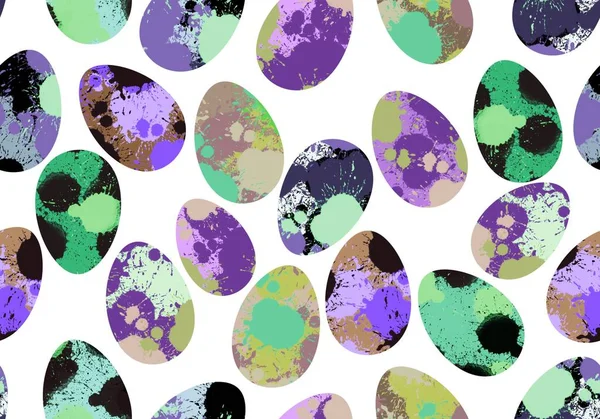 Easter seamless pattern with eggs for wallpaper and fabrics and textiles and packaging and gifts — Stock Photo, Image
