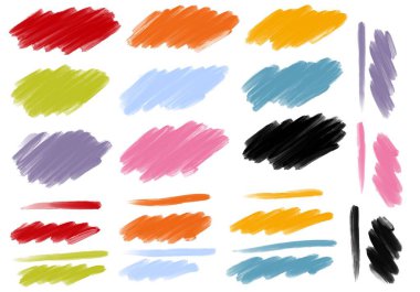 Duvar kağıdı için beyaz arkaplanda işaretleyici çizgileri 