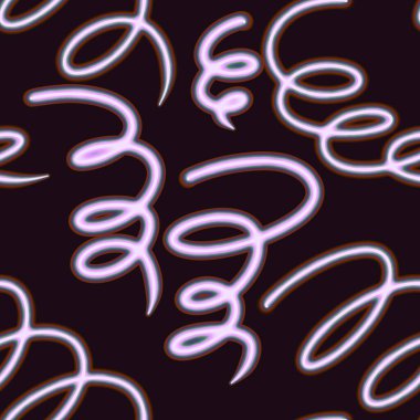 Tekstil ve ambalajlar, hediyeler, çarşaflar ve çocuklar ve ambalaj kağıtları için soyut, dikişsiz neon çizgiler.