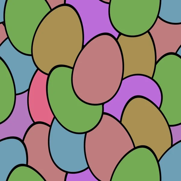 Patrón sin costura de Pascua con huevos para papel pintado y telas y textiles y embalaje y regalos —  Fotos de Stock