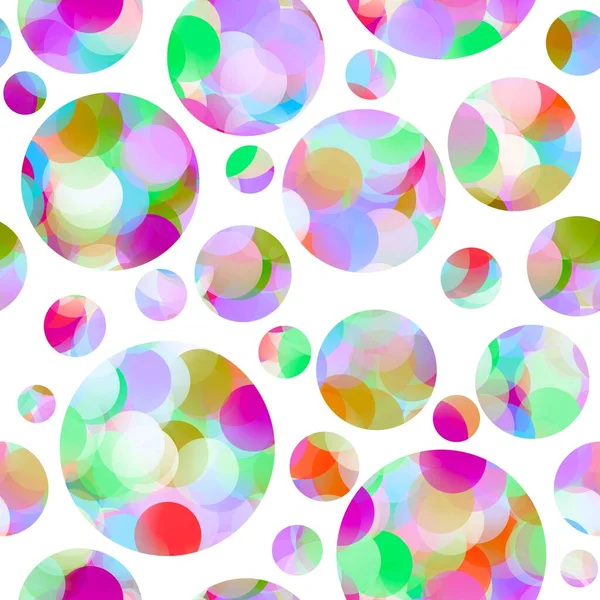 Абстрактний безшовний круговий візерунок бульбашки для тканин і текстилю, упаковки, подарунків і карт, постільної білизни та дітей — стокове фото