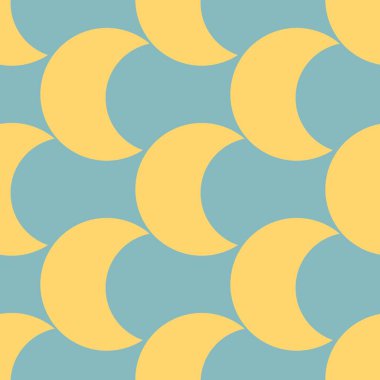 Çocuklar ay için kusursuz desen ve yıldızlar kumaşlar ve tekstil ve çarşaflar ve hediyeler ve kartlar için 