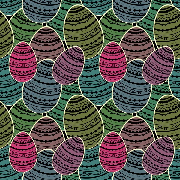 Patrón sin costura de Pascua con huevos para papel pintado y telas y textiles y embalaje y regalos — Foto de Stock