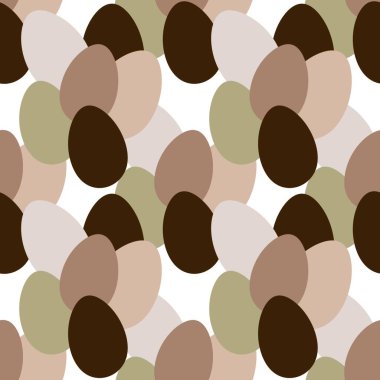 Duvar kağıdı, kumaş, tekstil, ambalaj ve hediyeler için yumurtaları olan paskalya pürüzsüz deseni. 