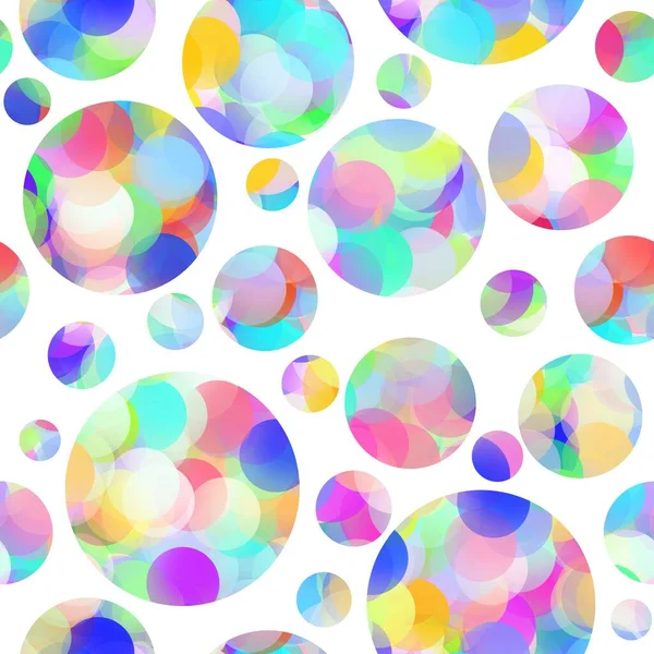 Абстрактний безшовний круговий візерунок бульбашки для тканин і текстилю, упаковки, подарунків і карт, постільної білизни та дітей — стокове фото