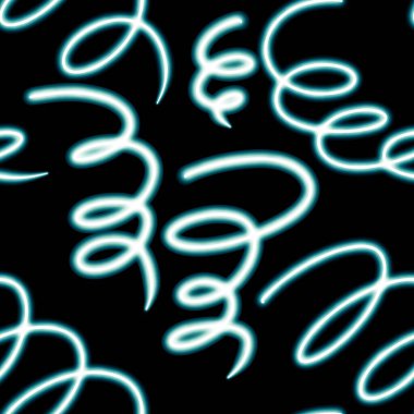 Tekstil ve ambalajlar, hediyeler, çarşaflar ve çocuklar ve ambalaj kağıtları için soyut, dikişsiz neon çizgiler.