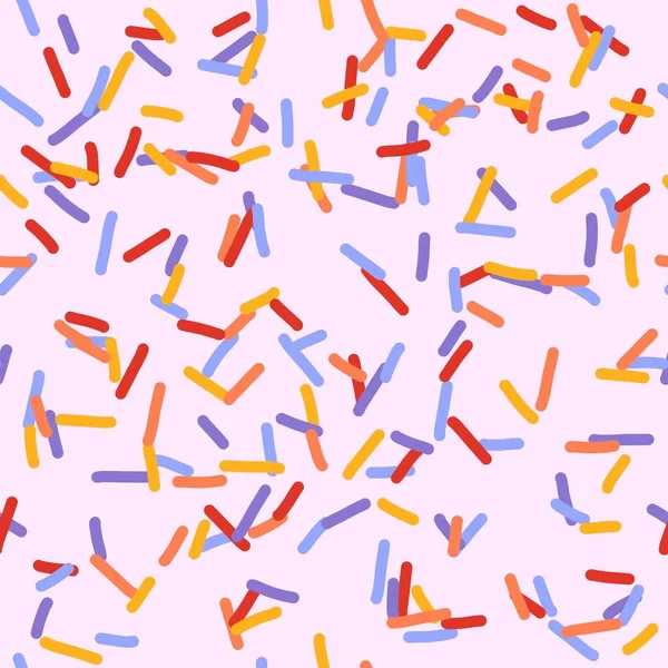 Seamless sugar confetti pattern for fabrics and textiles and linens and gifts and cards and wrapping paper — 图库照片